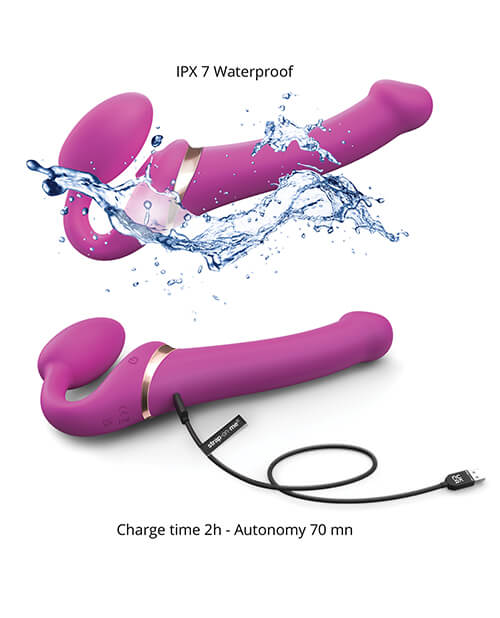 Strap-on-Me Vibrating Licking Strapless Strap-on - Image 7