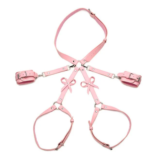 Strict Bondage Harness with Bows - Image 3