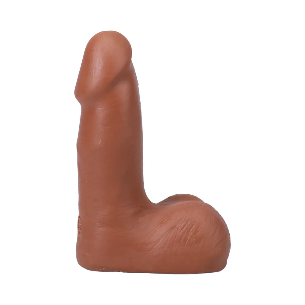 The Realistic Cock 5 in. ULTRASKYN Vac-U-Lock Dildo with Balls Vanilla - Image 3