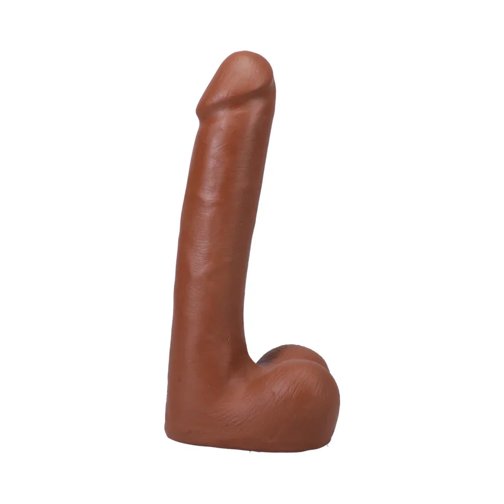 The Realistic Cock 5 in. ULTRASKYN Vac-U-Lock Dildo with Balls Vanilla - Image 9