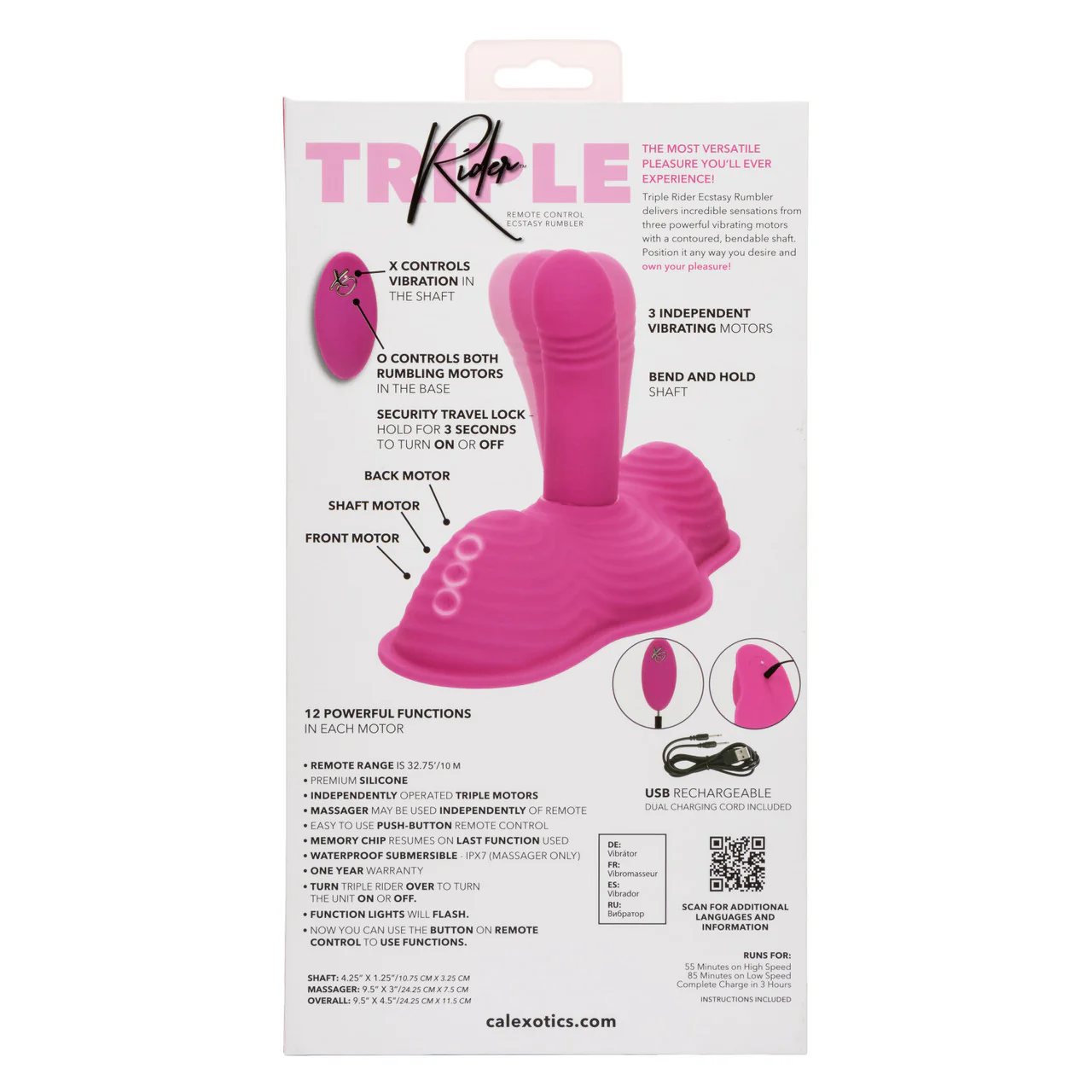 Triple Rider Remote Control Ecstasy Rumbler - Image 6