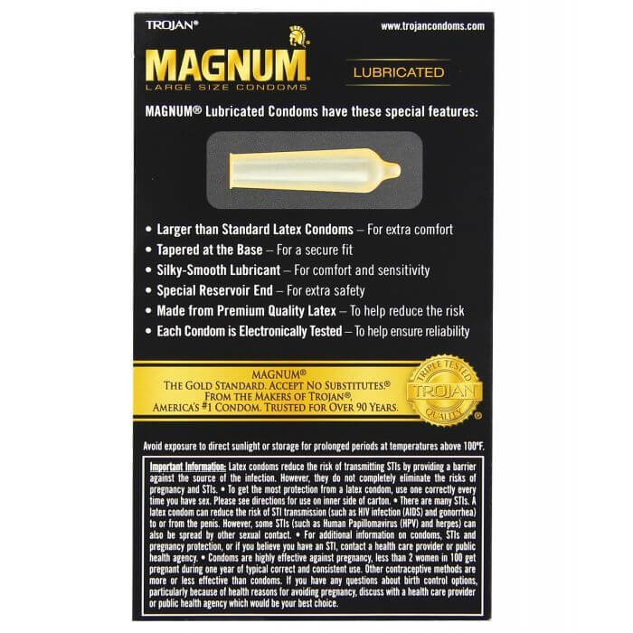 Trojan Magnum Condoms - 12 Pack - Image 4
