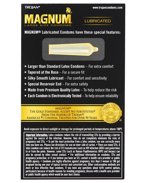 Trojan Magnum Condoms - 12 Pack - Image 8