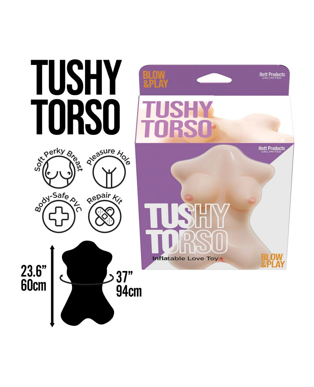 Tushy Torso Blow Up Doll - Image 2
