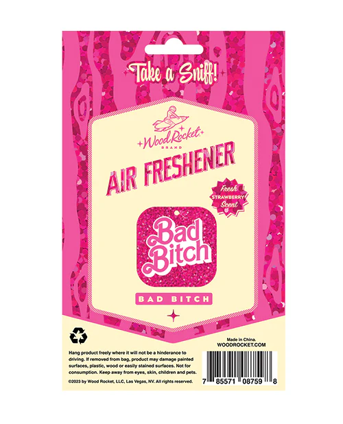 Wood Rocket "Bad Bitch" Air Freshener - Image 2