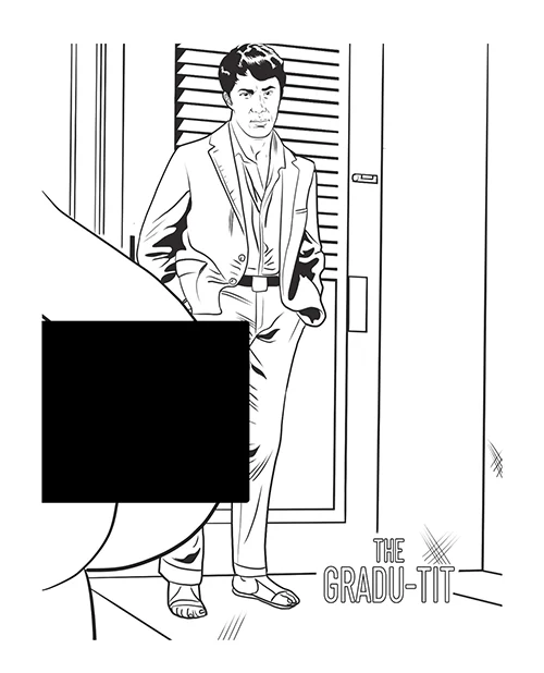 Wood Rocket Boobs Adult Coloring Book - Image 2