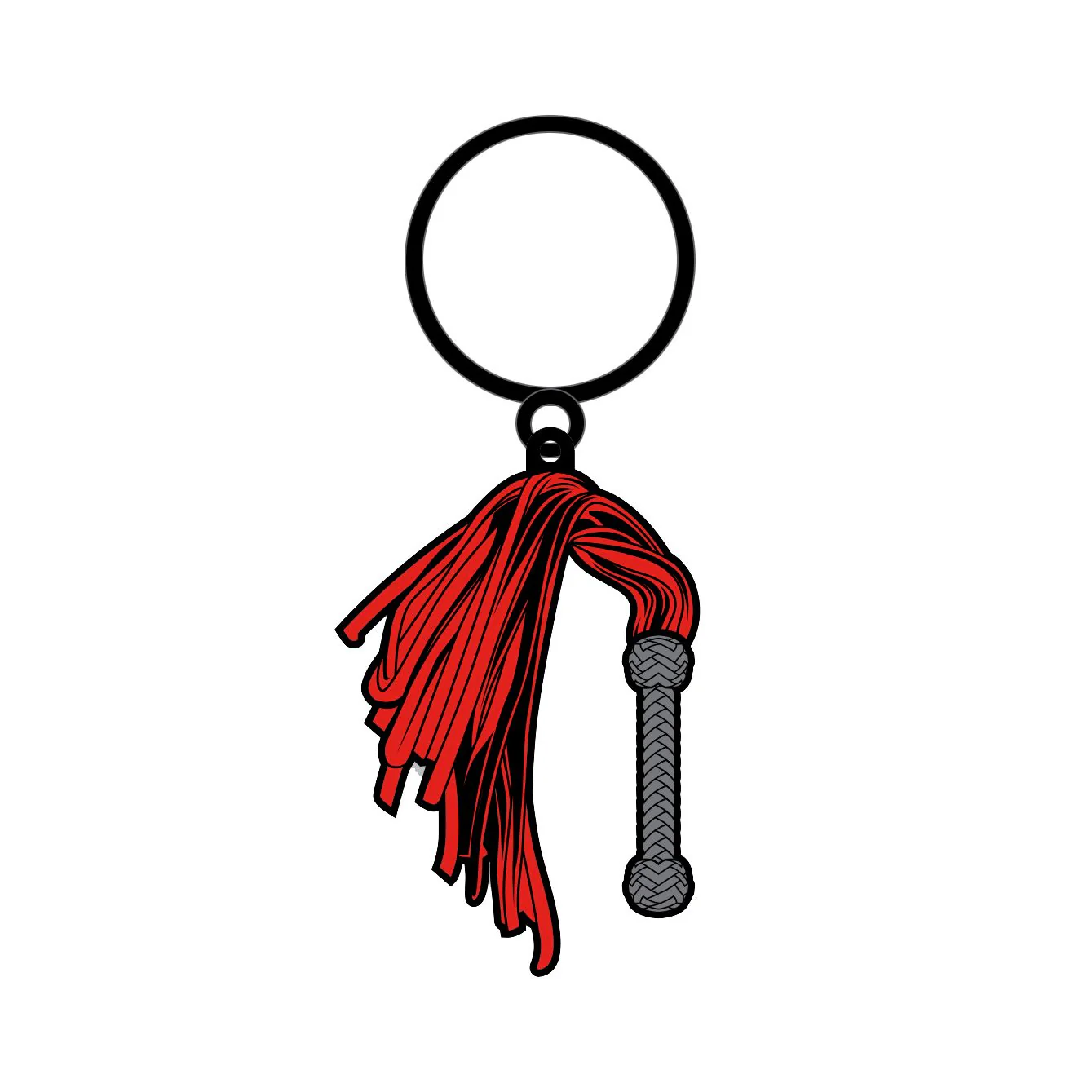 Wood Rocket Flogger Keychain - Image 2