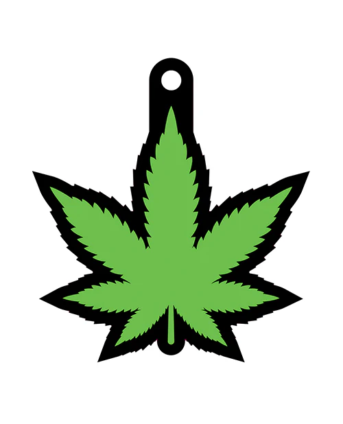 Wood Rocket Green Leaf Air Freshener - Image 2
