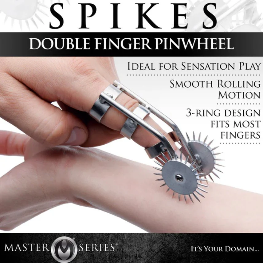 XR Brands Spikes Double Finger Pinwheel - Image 2