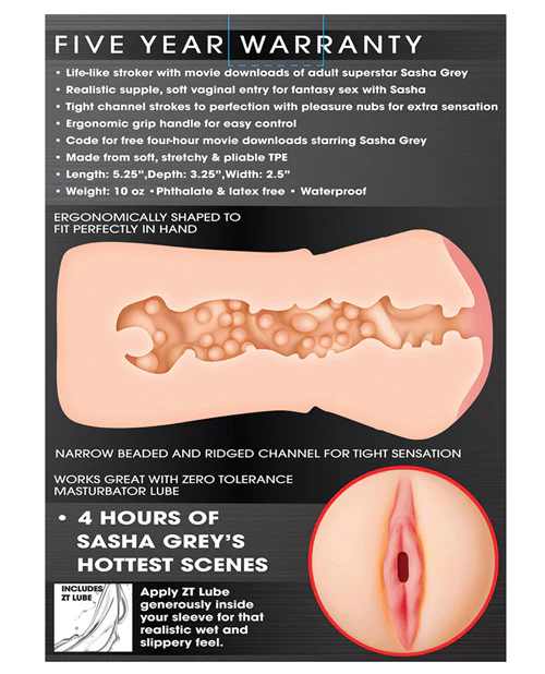 Zero Tolerance Sasha Grey Stroker - Image 3