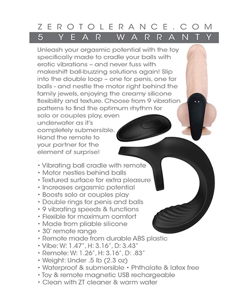 Zero Tolerance Vibrating Ball Cradle - Image 4